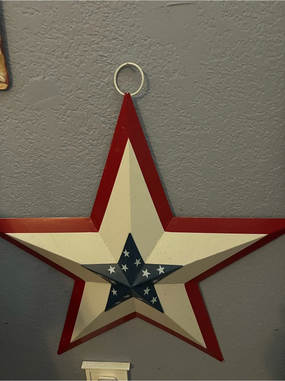 Patriotic Red, White & Blue Star Wall Decor